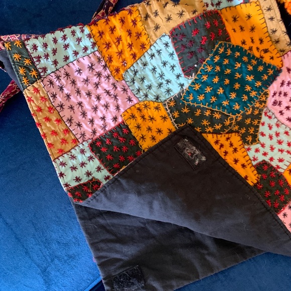 Handmade patchwork hippie bag. - Picture 2 of 3